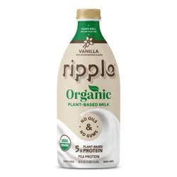 Ripple Organic Dairy-Free Vanilla Milk - 48oz
