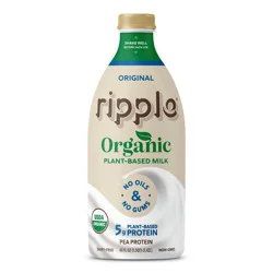 Ripple Organic Gluten Free Dairy-Free Plant Oil Milk - 48oz