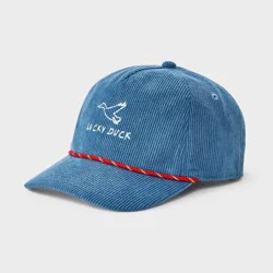 Men's Lucky Duck Embroidered Baseball Hat - Goodfellow & Co™ - Blue