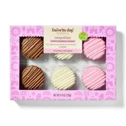 Neapolitan Dipped Sandwich Cookies - 4.44oz/6ct - Favorite Day™