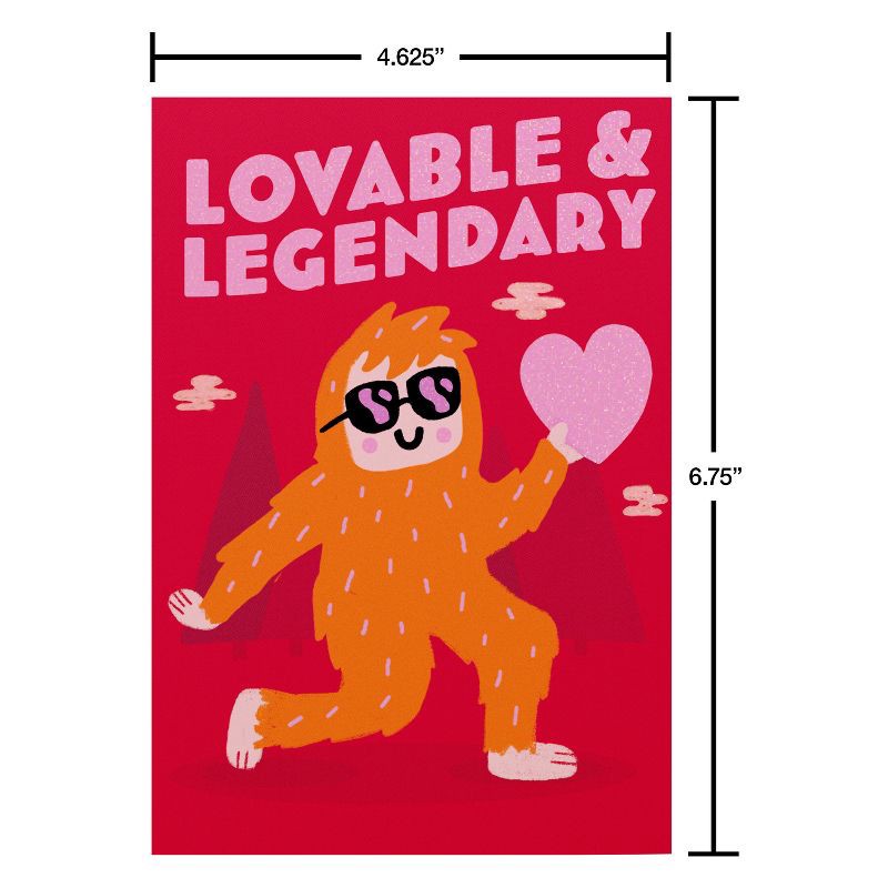 slide 5 of 6, American Greetings Valentine's Day Card for Kids, Lovable and Legendary Mythical Creature, Includes Envelope, 1 ct