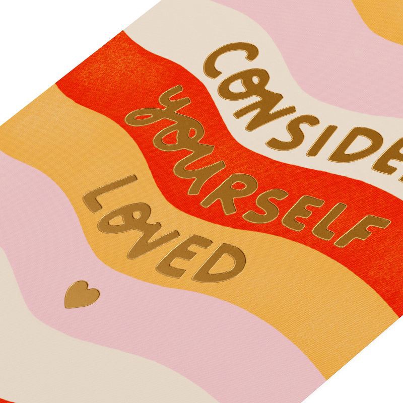 slide 5 of 6, American Greetings Valentine's Day Cards Consider Yourself Loved Stripe, 1 ct