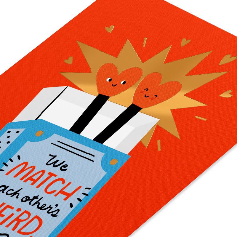 slide 4 of 6, American Greetings Valentine's Day Cards Cute Matches, 1 ct