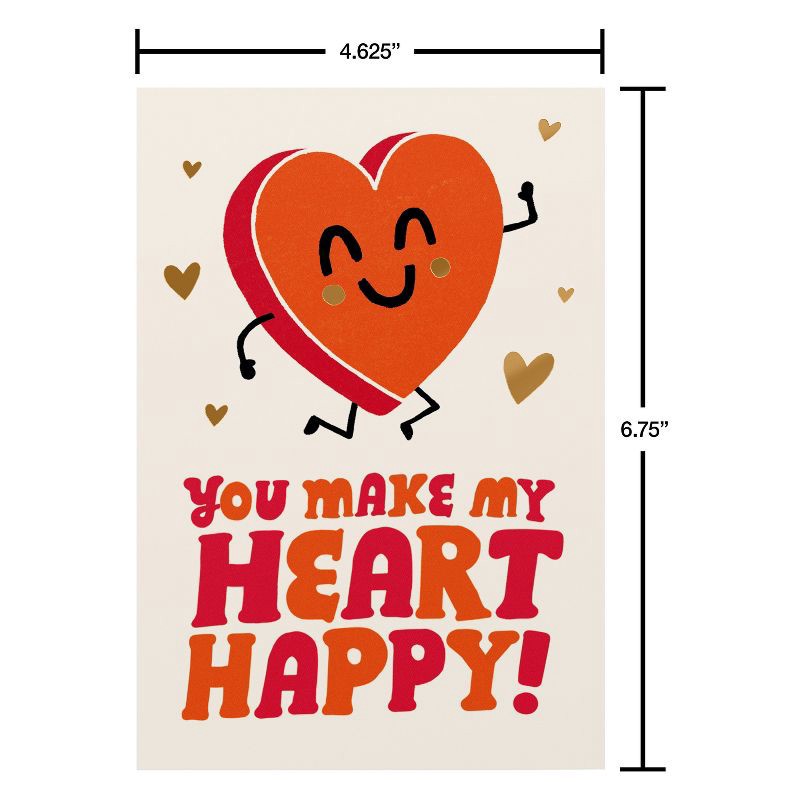 slide 5 of 6, American Greetings Valentine's Day Card for Kids, Know and Love Happy Heart, Includes Envelope, 1 ct