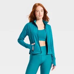 Women's Dynamic Flex Full Zip Jacket - All In Motion™ Teal Blue S