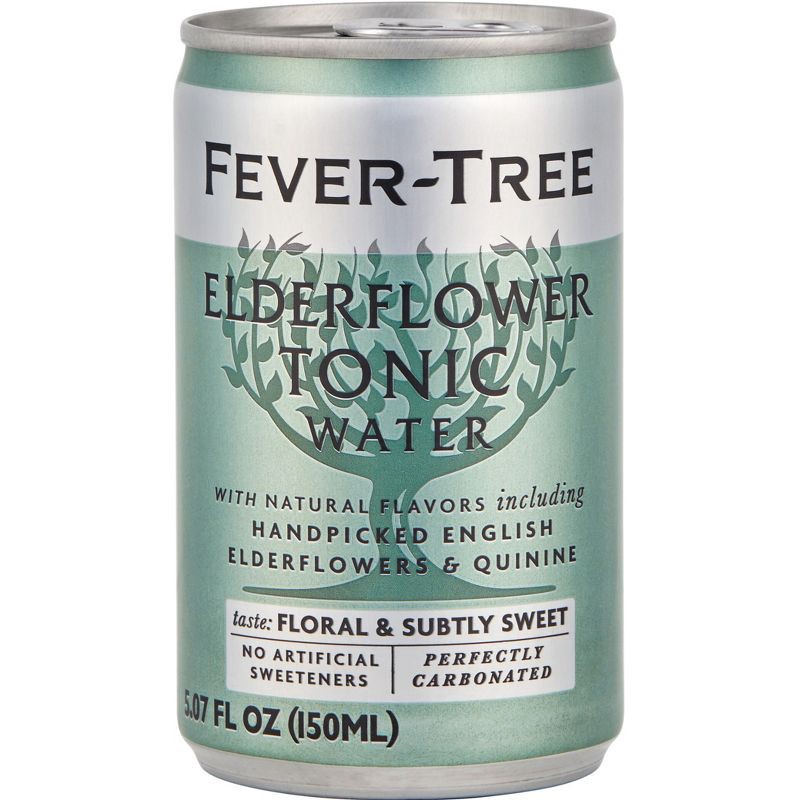 slide 3 of 3, Fever-Tree Elderflower Tonic Water - 8pk/150ml Cans, 8 ct; 150 ml