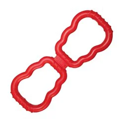 KONG 1" Tug Interactive Dog Toy - Red: Rubber, 0.5 lbs