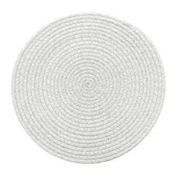 Room & Retreat Braided Round Placemat Titanium