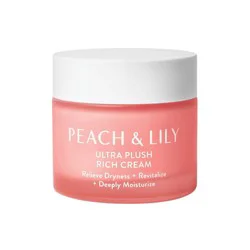 Peach & Lily Ultra Plush Rich Cream: Hyaluronic Acid, Unscented, Face, Normal-Sensitive-Dry Skin