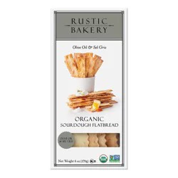 Rustic Bakery Organic Crackers Flatbread Olive Oil & Sel Gris - 6oz