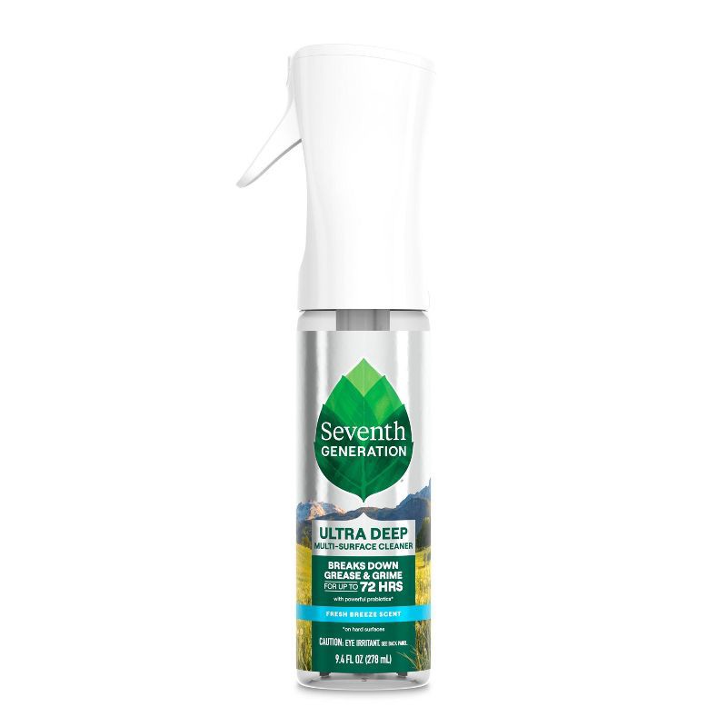 slide 1 of 8, Seventh Generation Fresh Ultra Deep Multi Surface All Purpose Cleaners - 9.4 fl oz: Liquid, Spray Bottle, Mirrors, Granite, 9.4 fl oz