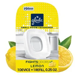 Glade Small Room Scented Air Freshener Starter Kits - Lemon Starter - 0.25oz: Non-Powered Oil