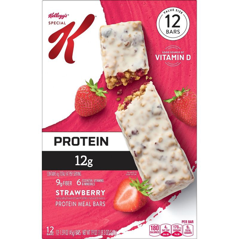 slide 6 of 6, Special K Bars Special K Protein Bars Strawberry - 19oz/12ct, 19 oz, 12 ct