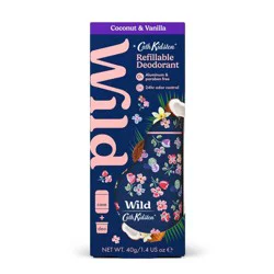 Wild Cosmetics Navy Flower Case with Starter Kit - Coconut & Vanilla - 5.29oz: Under Arm, Invisible Solid