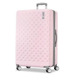 American Tourister Checkered 2.0 Hardside Large Spinner Suitcase - Light Pink