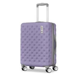 American Tourister Checkered 2.0 Hardside Carry On Spinner Wheels Suitcase - Purple Haze