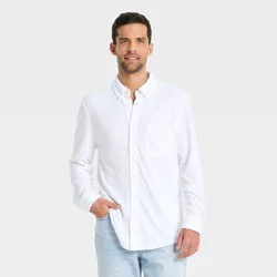 Men's Comfort Wear Long Sleeve Shirt - Goodfellow & Co™ White S