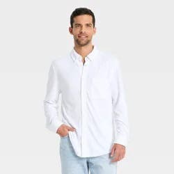 Men's Comfort Wear Long Sleeve Shirt - Goodfellow & Co™ White XXL