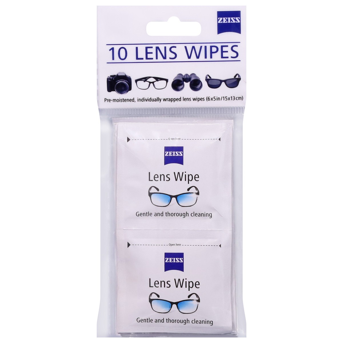 slide 1 of 12, Zeiss Lens Wipe 10 ea, 10 ct