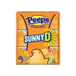 Peeps Easter Sunny Delight Flavored Marshmallow Chicks Candy - 4.5oz/15ct