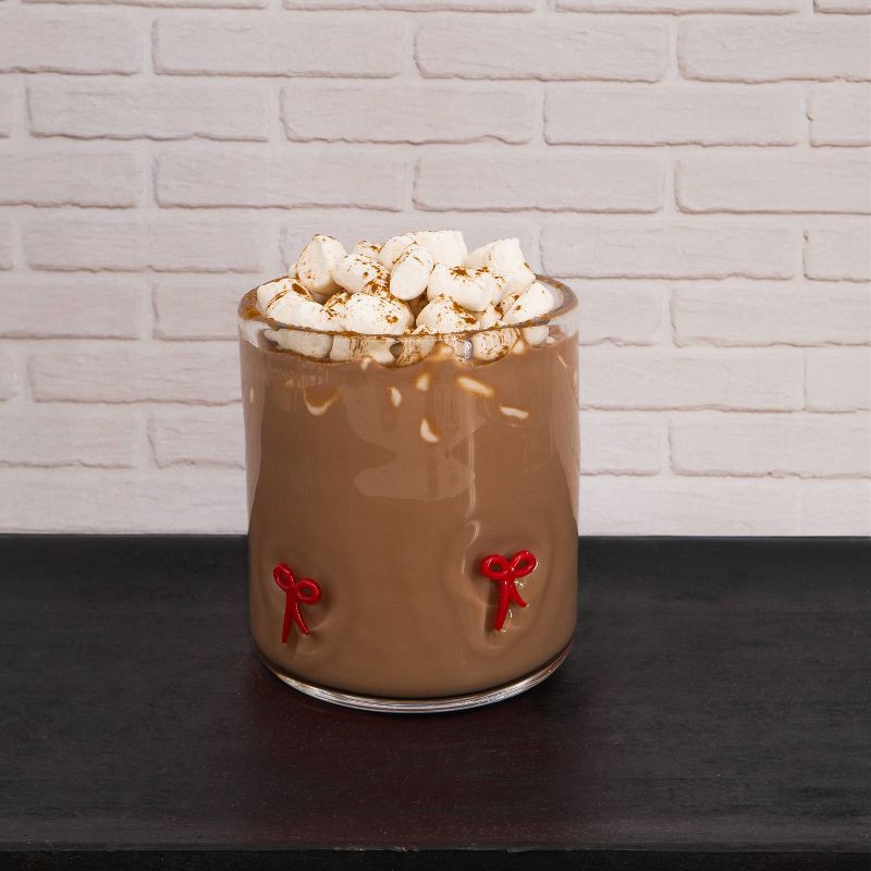 slide 2 of 4, Madison Home 16 fl oz Icon Glass Red Bows, 16 fl oz