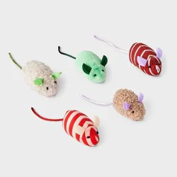 Mouse Critter Animal Cat Toy - 5pk - Boots & Barkley™