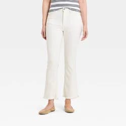 Women's High-Rise Kick Flare Jeans - Universal Thread™ Cloud White 2