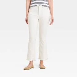 Women's High-Rise Kick Flare Jeans - Universal Thread™ Cloud White 10