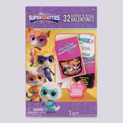 Disney 32ct Valentine's Day Super Kitties Scratch and Reveal Cards