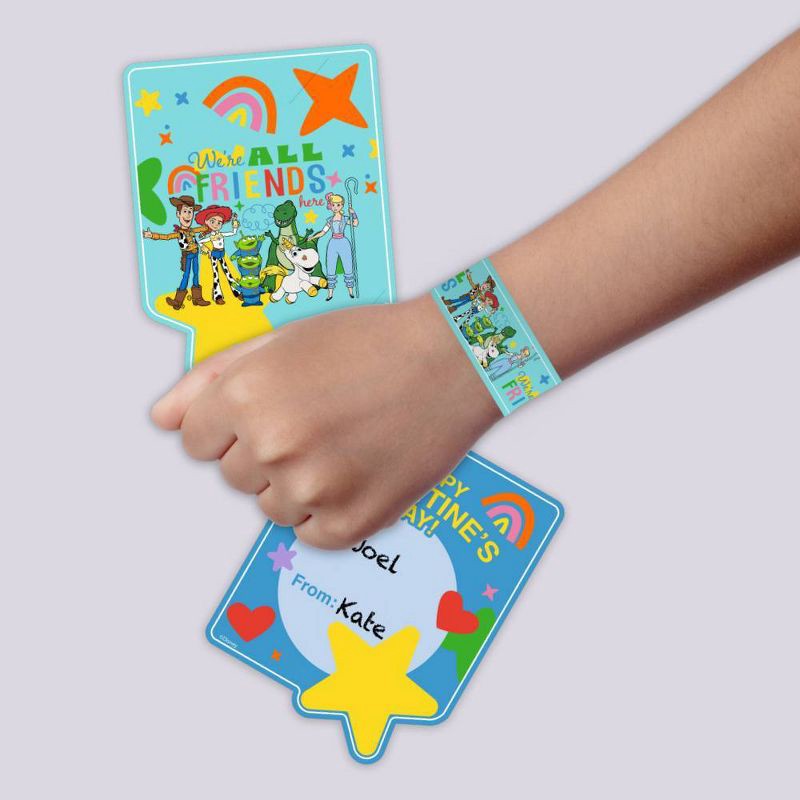 slide 5 of 5, Toy Story 16ct Valentine's Day Cards and Tattoos, 16 ct