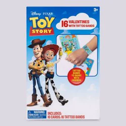 Toy Story 16ct Valentine's Day Cards and Tattoos