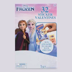 Disney 32ct Frozen Valentine's Day Cards and Stickers