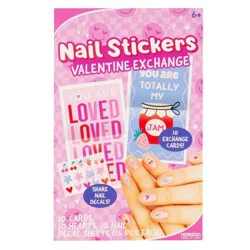 Horizon Group 16ct Valentine's Day Nail Decal Exchange Cards