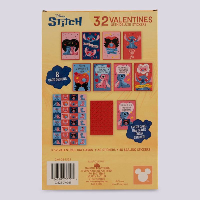 slide 2 of 5, Disney 32ct Valentine's Day Cards and Stickers, 32 ct
