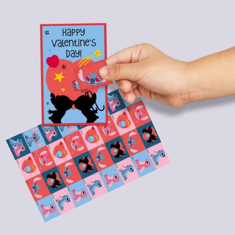 slide 5 of 5, Disney 32ct Valentine's Day Cards and Stickers, 32 ct