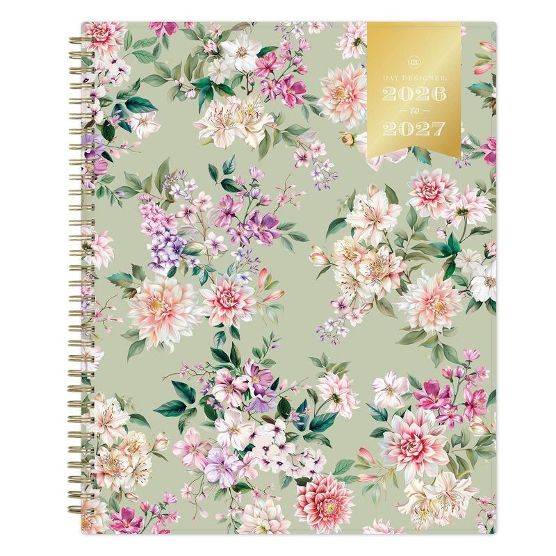 slide 1 of 13, Day Designer 8.5"x11" 2026-2027 Planner Pemberley Light Sage Weekly/Monthly Safety Wirebound, 1 ct