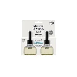 Maison&Muse Plug-In Wall Aromatherapy Diffuser Refills - Sea Salt & Fresh Coconut Brigitte - 2pk