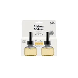 Maison&Muse Plug-In Wall Aromatherapy Diffuser Refills - Wild Vanilla & Caramel Marilyn - 2pk