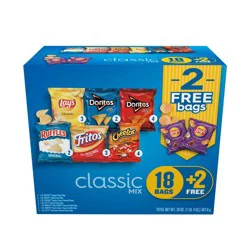 Frito-Lay Variety Pack Classic Mix Chips - 20oz/20ct