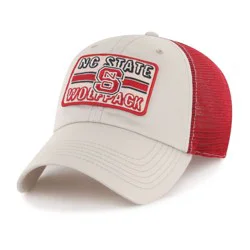 NCAA NC State Wolfpack Fabric Washed Mesh Hat