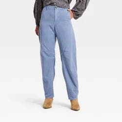 Women's Low-Rise Barrel Leg Cargo Pants - Universal Thread™ Blue 14