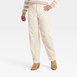 Women's Low-Rise Barrel Leg Cargo Pants - Universal Thread™ Cream 14