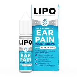 Lipo-Flavonoid Pain Relieving Ear Treatment Drops with Lidocaine - 0.42 fl oz
