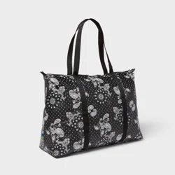 14" Americana Packable Tote Bag - Open Story™ Black Paisley