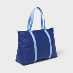 14" Americana Packable Tote Bag - Open Story™ Blue