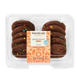 Galaxy Brownie Cookies - 12.5oz/10ct - Favorite Day™