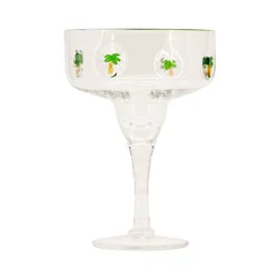 Madison Home 15 fl oz Palm Leaf Margarita Icon Glass