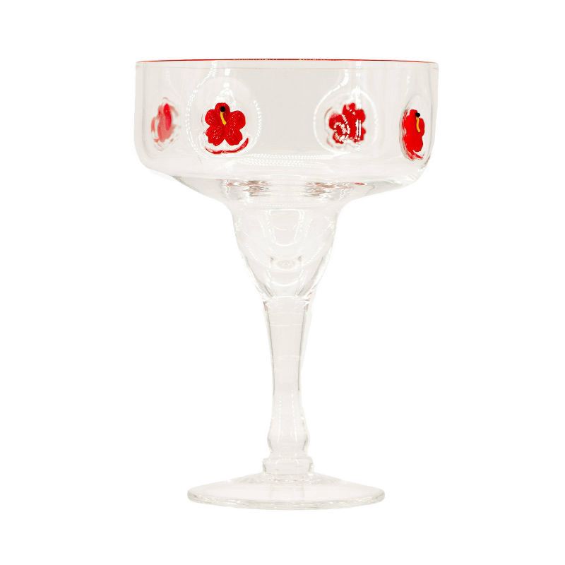 slide 1 of 4, Madison Home 15 fl oz Flower Margarita Icon Glass, 15 fl oz