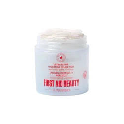 FIRST AID BEAUTY Ultra Repair Hydrating Pillow Pads - 60ct: Exfoliating, Tone Correction, Paraben-Free, Vegan