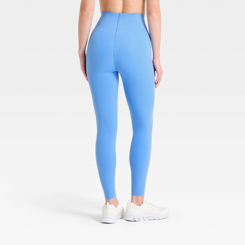 slide 3 of 6, Women's Super Flex Ultra High Rise Bonded Leggings - All In Motion™ Blue S, 1 ct